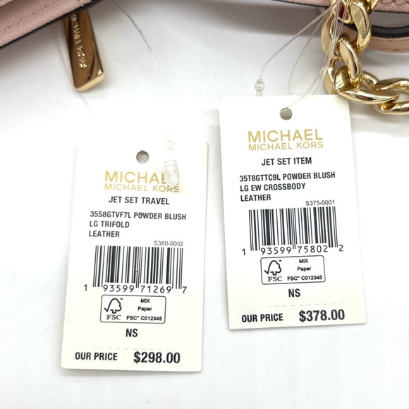 Michael Kors Large EW Chain Crossbody Bag & Trifold Wallet - Picture 9 of 9